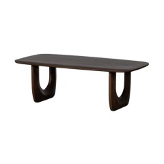 CAFE TABLE U LEG BROWN MANGO WOOD 